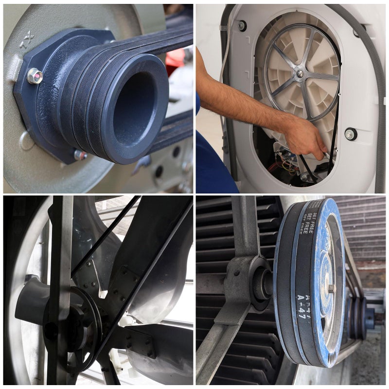 يو إكس سيل Uxcell 4 قطع A39 أو 4L410 حزام V مطاطي كلاسيكي ملفوف، 39 بوصة (1000 مم) محيط داخلي، حزام على شكل حرف V - Image 5